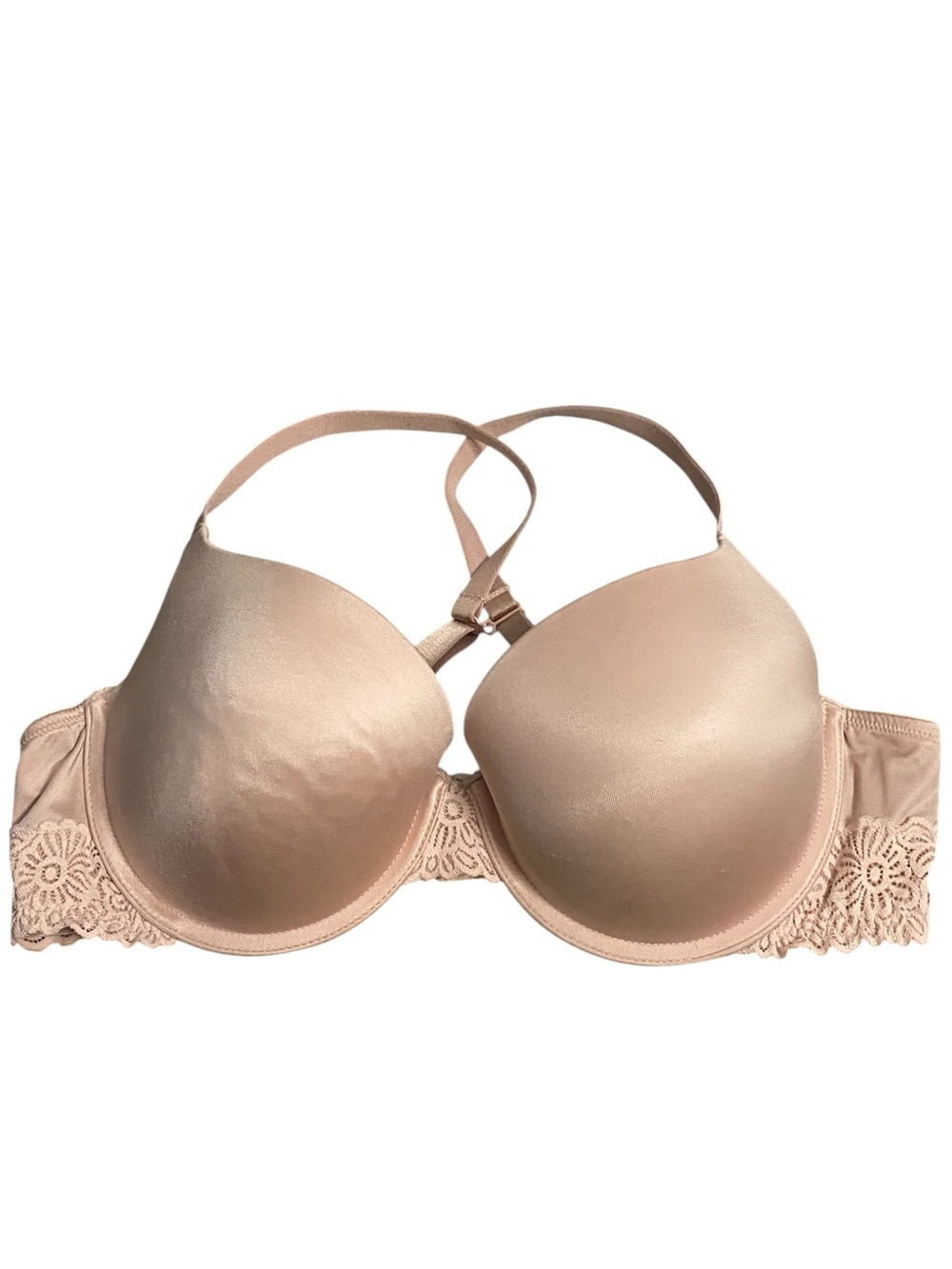 Auden Women's Light Pink The Daydream Lace Trim Push-Up T-Shirt Bra